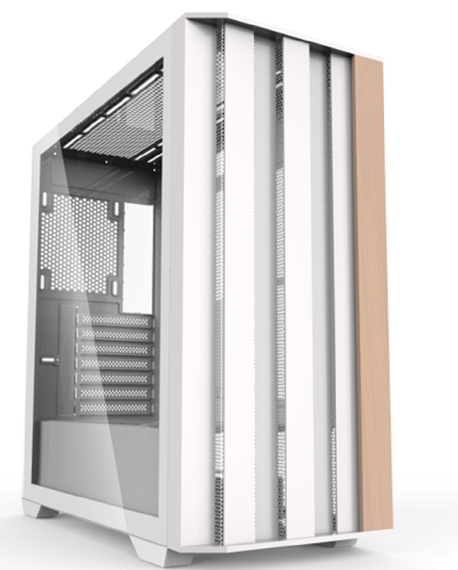 EATX Full-Tower Gaming Case SPCC+ABS+Houtstructuur Voorkant Dubbele USB 1.0+USB 3.0+Type-C Optionele Drievoudige Waterkoeling Ondersteuning
