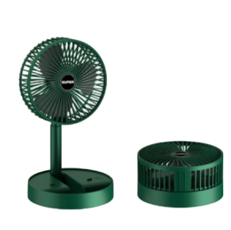USB-oplaadbare bureauventilator, op batterij aangedreven, compact voor thuis- of kantoorreizen of buitenactiviteiten