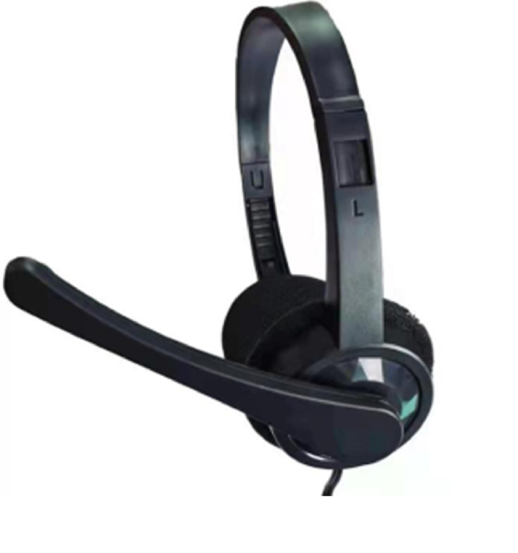 Bedrade hoofdtelefoon Hoge gevoeligheid Stereo Headset Met Microfoon 3.5mm Bedrade Stereo Headset Met Omnidirectionele Microfoon