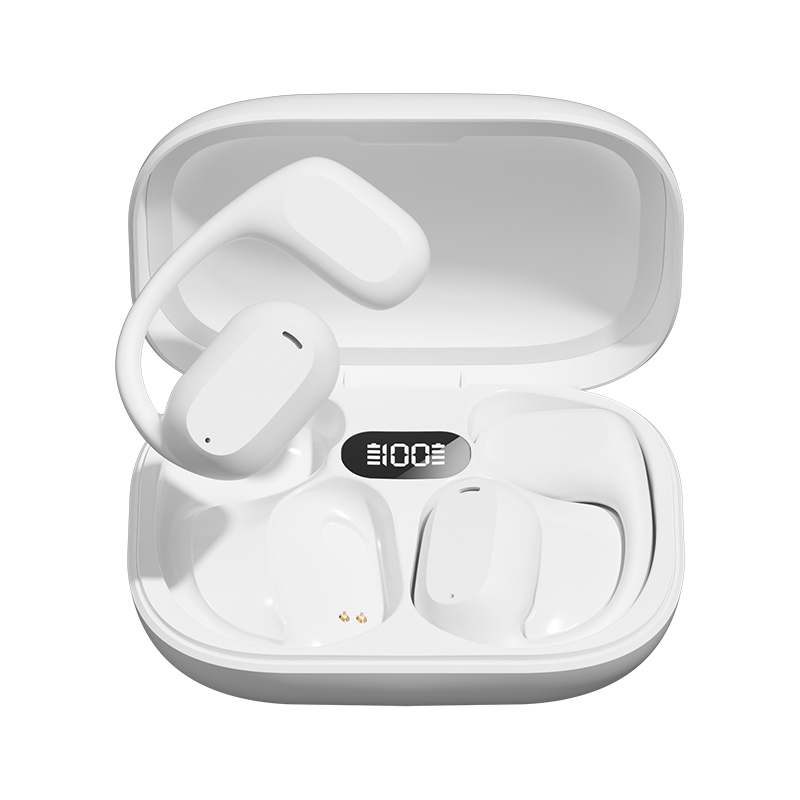 ETEK Ear-Hook TWS Oordopjes Bluetooth 5.3 A2DP/AVRCP/HFP 50mAh Oordopjescel + 300mAh Hoes Bescherming