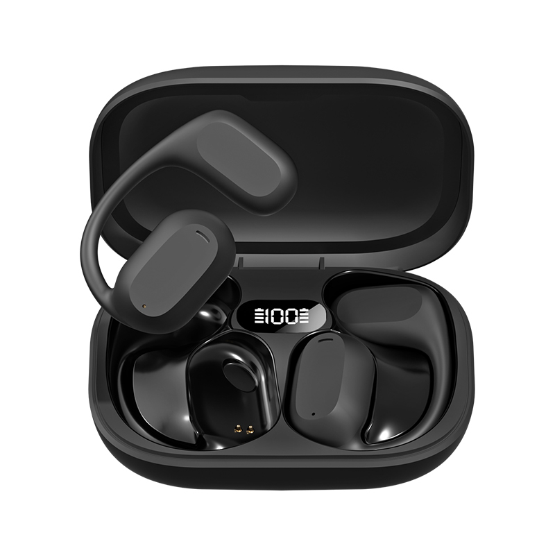 ETEK Ear-Hook TWS Oordopjes Bluetooth 5.3 A2DP/AVRCP/HFP 50mAh Oordopjescel + 300mAh Hoes Bescherming