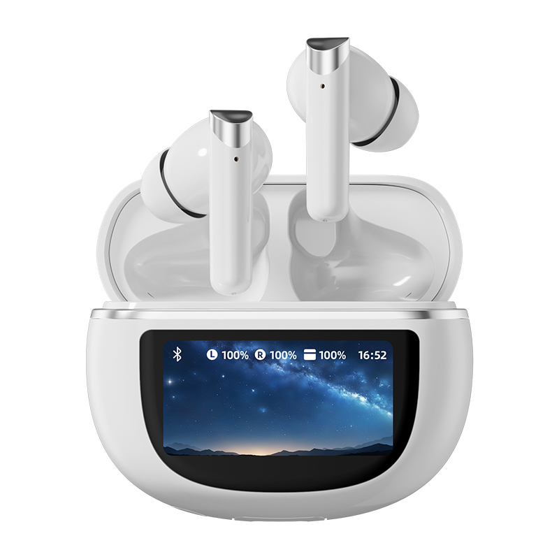 Draadloze oortelefoons Bluetooth 5.4 Touch-Control ANC-oortelefoon 500mAh Fast Charge TWS Zwart Wit Complex