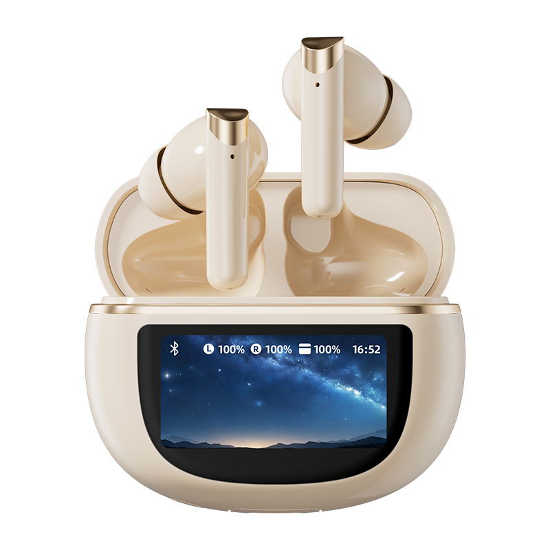 Draadloze oortelefoons Bluetooth 5.4 Touch-Control ANC-oortelefoon 500mAh Fast Charge TWS Zwart Wit Complex