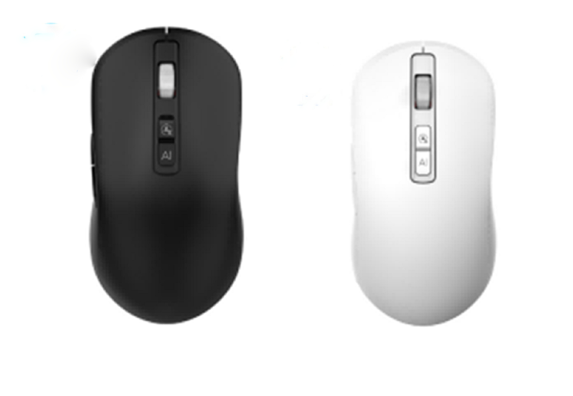 2.4G+Bluetooth AI-muis met 7 knoppen 1200-2400DPI-aanpassing 3.7V/400mA batterij