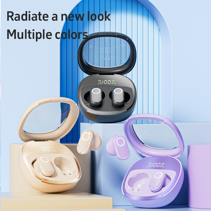 ETEK Bluetooth 5.4 TWS oortelefoon met F13 Koperen Ring, 25mAh oortelefooncel + 200mAh case (beschermingsbord), 3 kleuropties.