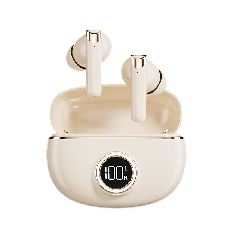ETEK Plated Bluetooth 5.4 TWS oortelefoon met F10,25mAh oortelefooncel + 230mAh behuizing (beschermingsbord),2-3 uur oproeptijd.