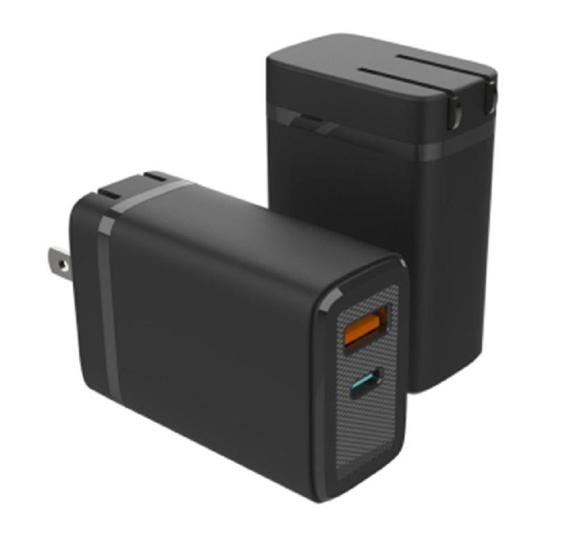 ETEK GaN-technologie maakt efficiënte snelle telefoonlader mogelijk met intelligente stroomverdeling over twee poorten: 1 USB-C + 1 USB-A