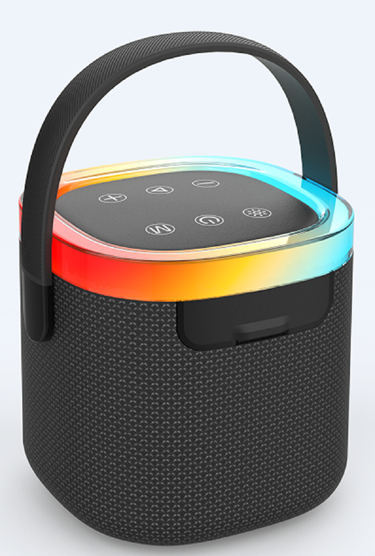 66mm 10W waterdichte luidspreker met IPX5 Carrying Handle 1800mAh batterij AUX/TF/USB/FM 4-mode afspelen / bellen