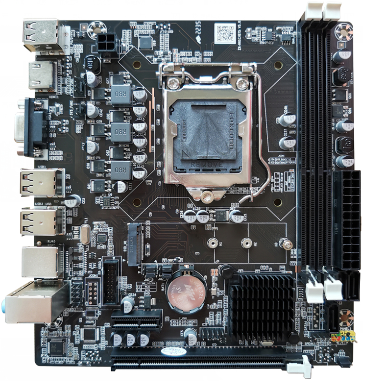 ETEK Moederbord met Dual-channel DDR3 1066/1333 SDRAM tot 8GB Inclusief PCIe Slots M.2 Opslag Meerdere SATA+USB Poorten