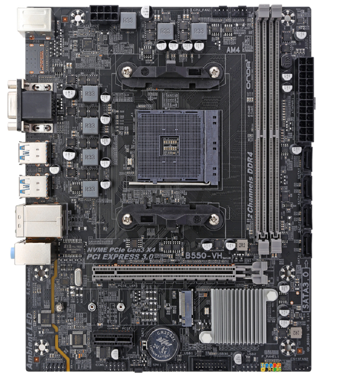 ETEK AM4 Socket Micro-ATX Motherboard Voor AMD Ryzen CPU's Dual-channel DDR4 3600MHz PCIe 4.0*16 Slot