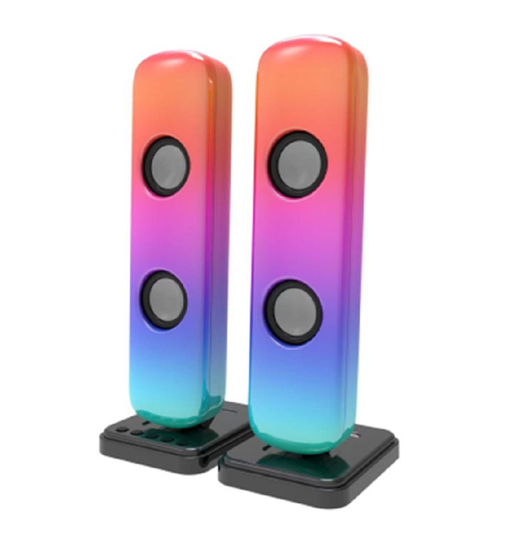 ETEK Soundbar levert 5W*4 RMS-uitgang via dubbele 2-inch drivers die 35Hz-16KHz-frequentie dekken