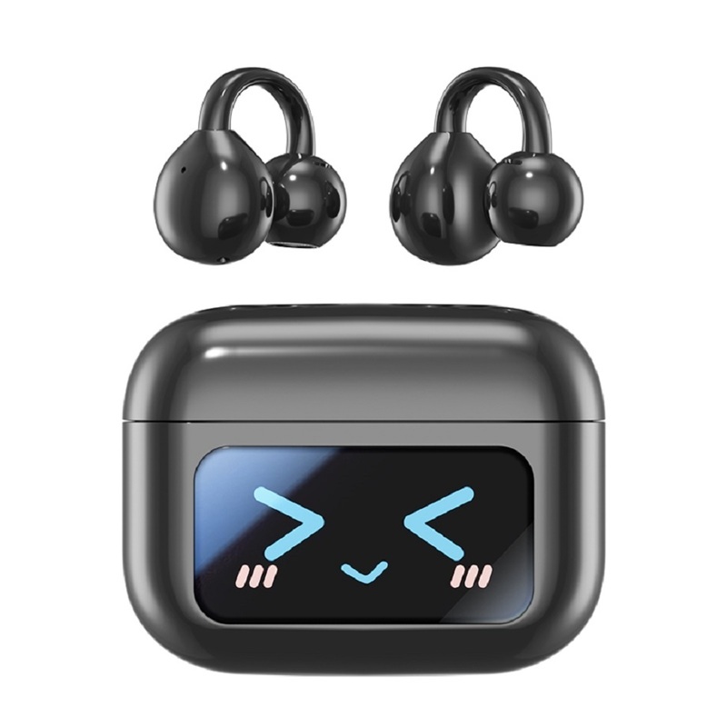 TWS Bluetooth 5.4 Wireless Earbuds,M100, 30mAh Earbuds + 500mAh Charging Case, A2DP/AVRCP/HFP, 10M Range, Zwart/Paars