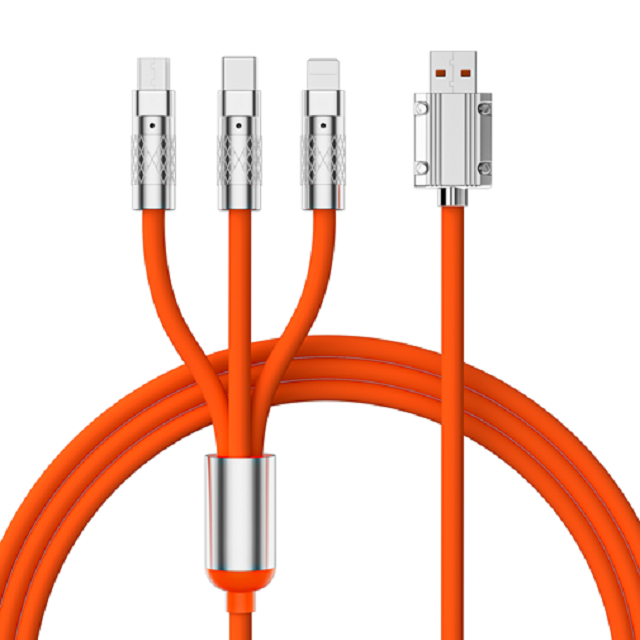 ETEK 120cm Snelle Oplaad USB-kabel, PVC + Zink Legering, 4-aderig CCA, LED-indicator, Multi-kleuren Aanpasbaar