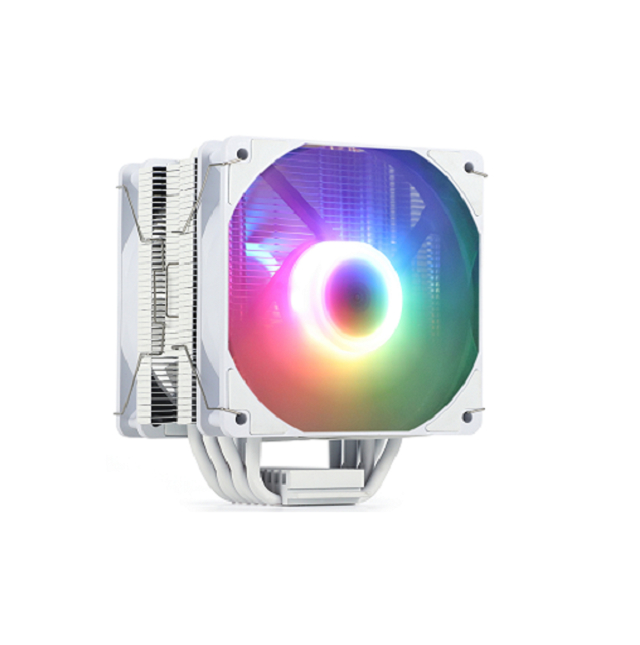 ETEK 6-Pipe RGB CPU Cooler, Dual 120mm PWM fans, Ondersteunt AMD, 153*100*122mm, ideaal voor gaming en high performance desktops
