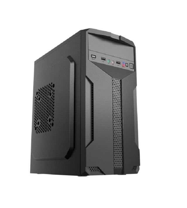 Micro-ATX PC Case, Dual USB 2.0, Ondersteunt 1 ODD + 1 HDD + 2 SSD, stalen chassis (0,33 mm SPCC), 12cm + 8cm Fan Support
