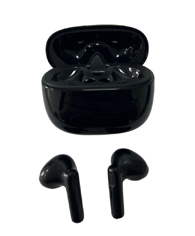 TWS Oordopjes met 300mAh oplaadcase, TWS Bluetooth 5.3 Oordopjes, F10 Driver, 5 uur afspeeltijd, Type-C Opladen, 30+300mAh, Zwart