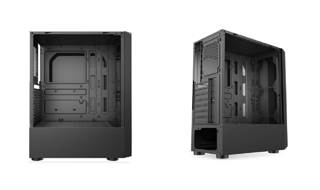 ATX Mid-Tower Gaming Case met getemperd glas zijpaneel, aanpasbaar RGB voorlicht en 7 uitbreidingsslots