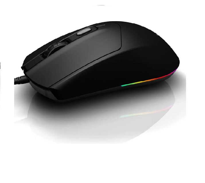 4D bedrade RGB-muis, 78g, 1000 DPI, zwart, 1,2M USB-kabel met licht