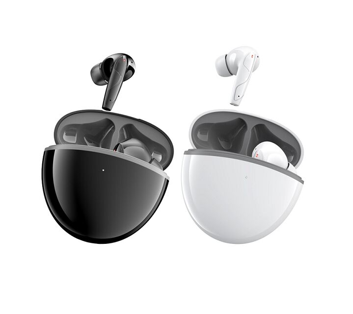 ANC TWS oordopjes, MEMS microfoon, F13 samengesteld diafragma, type-C, 200mAh hoesje, zwart/wit