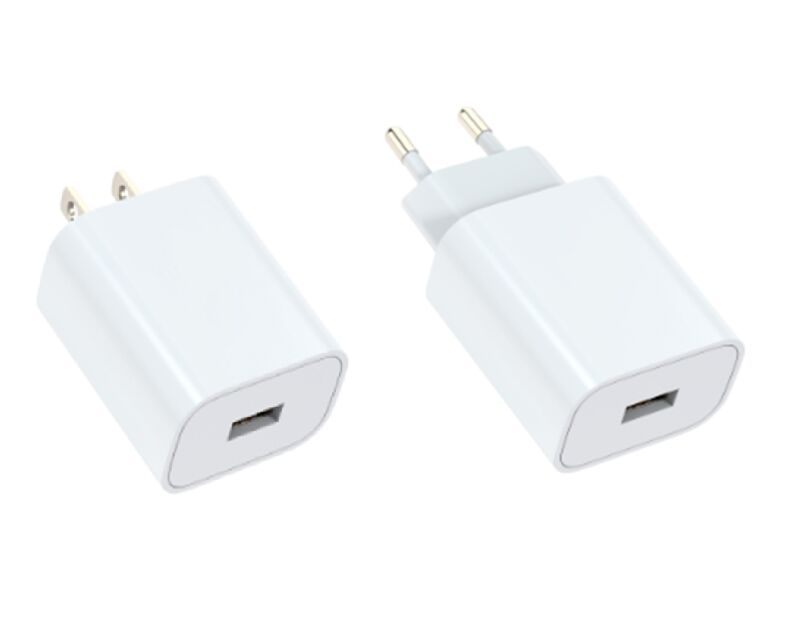QC 18W USB-A snellader, US Plug, Multi-Voltage Output, Compact PE Pack