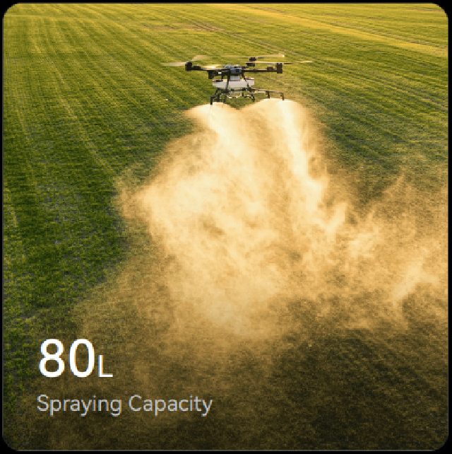 Z80 Flagship Agri-Drone: 80L Spray + 120L Spread + 80kg Lift
