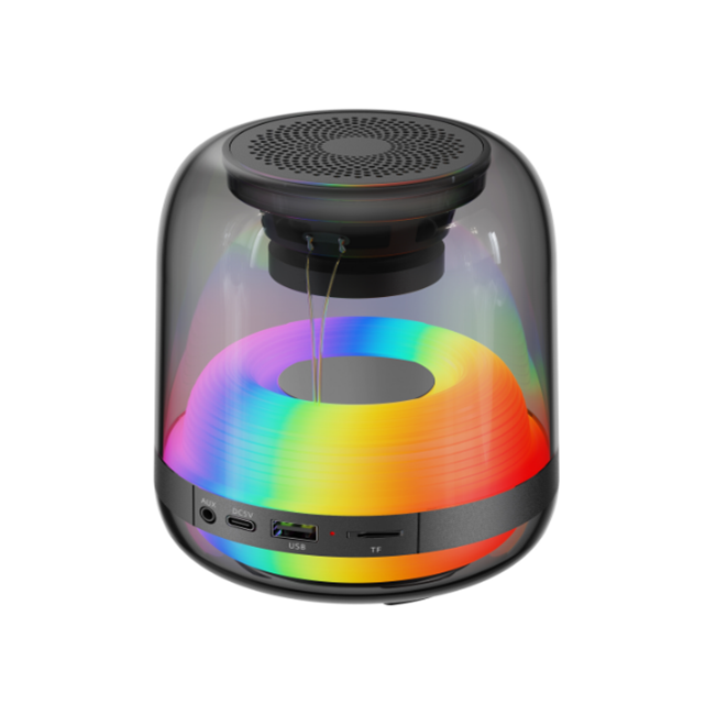 Bluetooth 5.4 Draagbare luidspreker 5W Full-Range + RGB licht TF/USB/AUX Quad-Mode
